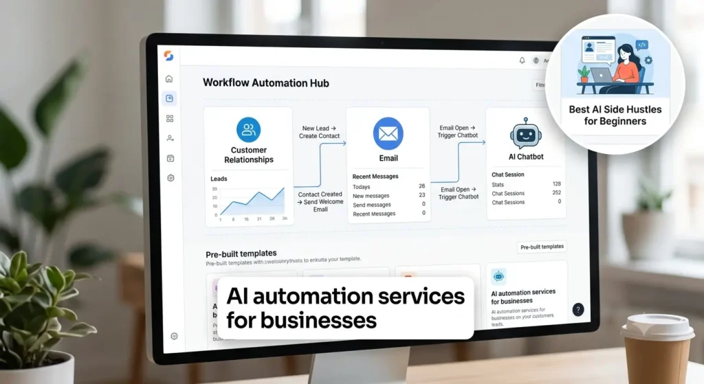 Best AI Side Hustles for Beginners AI automation services for businesses